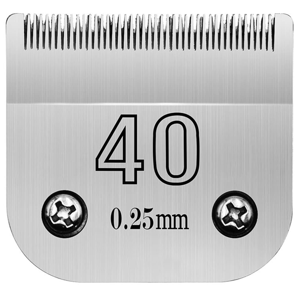 #40 A5 detachable clipper blade, front view