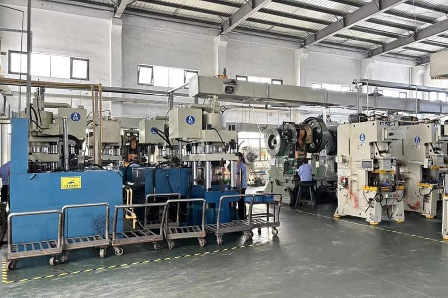 Punching equipment on the factory production floor